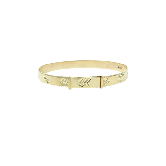 9ct Yellow Gold Baby Expanding Bangle