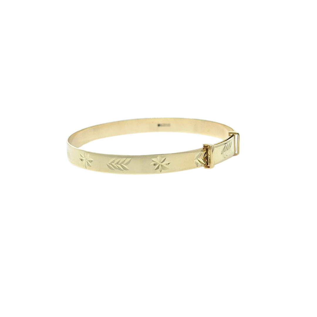 9ct Yellow Gold Baby Expanding Bangle