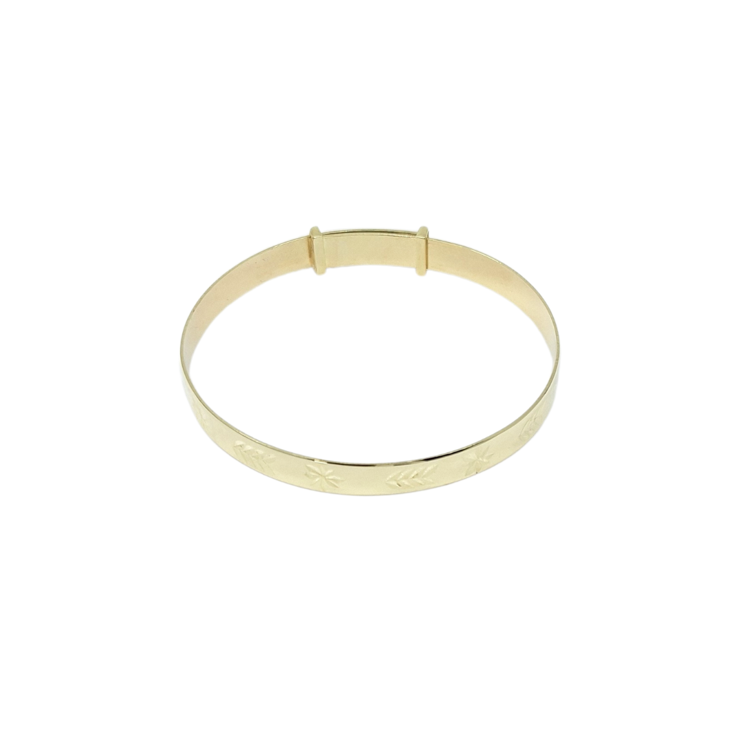 9ct Yellow Gold Baby Expanding Bangle