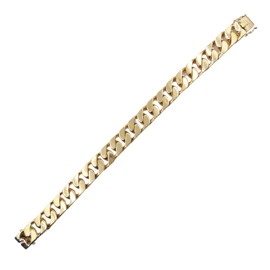 9ct Yellow Gold Curb Bracelet 9"