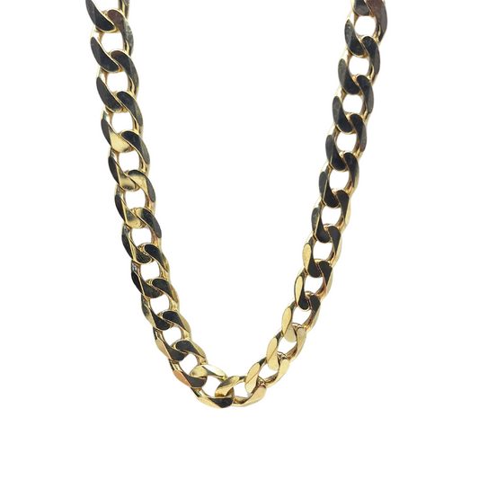 9ct Yellow Gold Curb Chain 20"