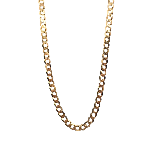 9ct Yellow Gold Curb Chain 20"