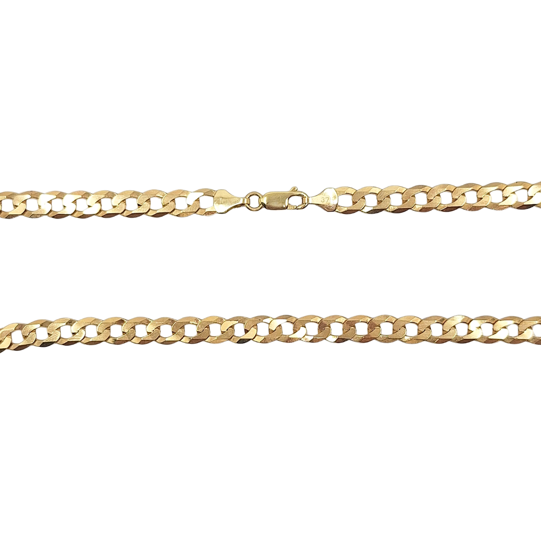 9ct Yellow Gold Curb Chain 20"