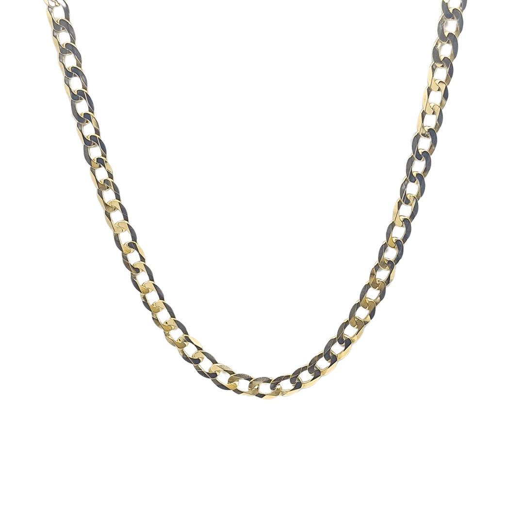 9ct Yellow Gold Curb Chain 20"