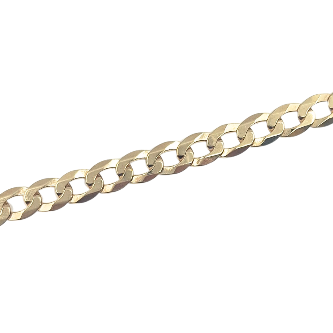 9ct Yellow Gold Curb Chain 20"