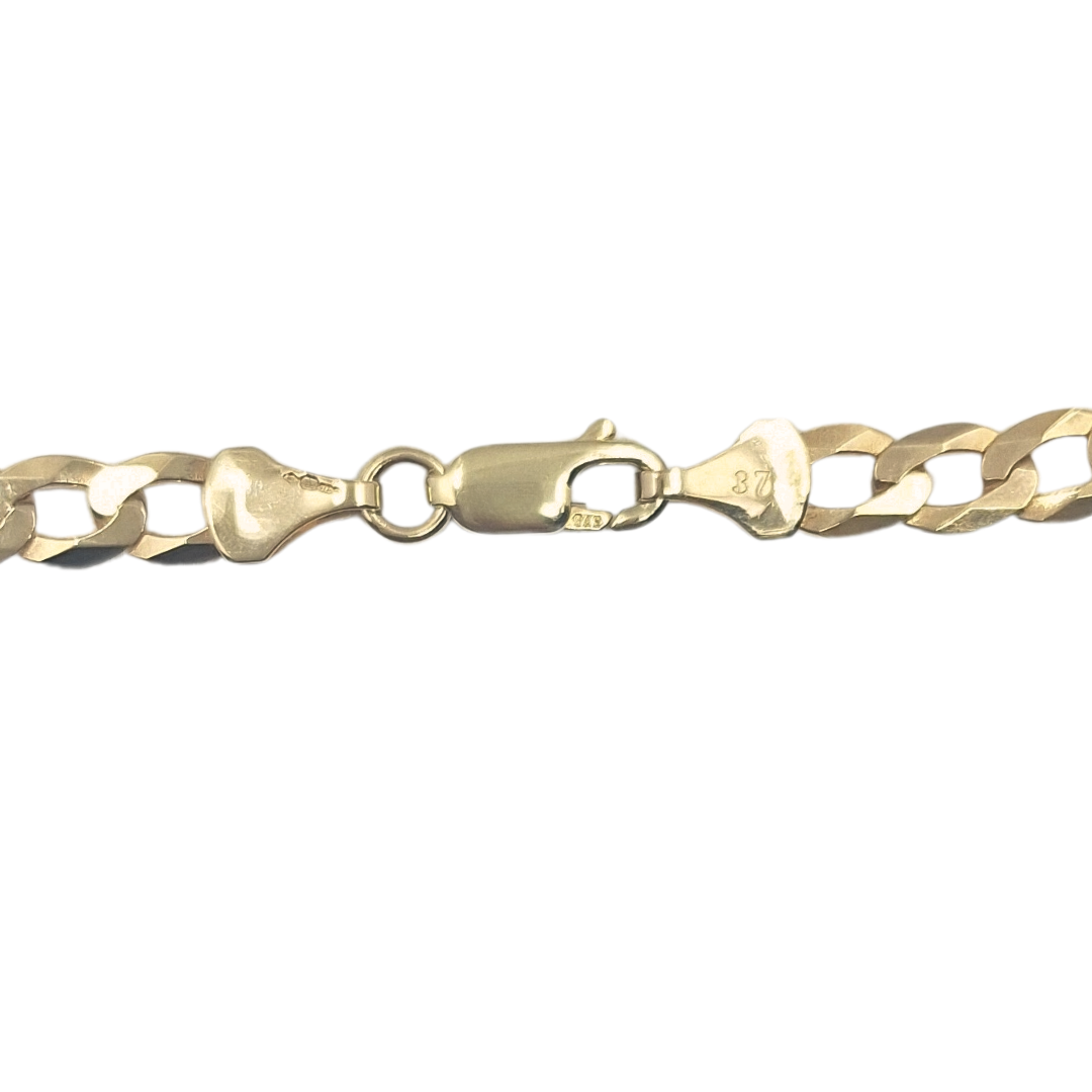 9ct Yellow Gold Curb Chain 20"