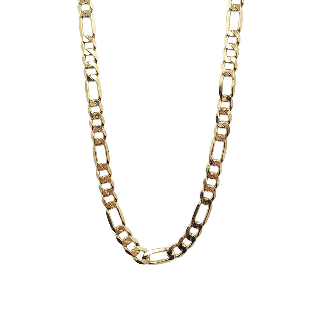 9ct Yellow Gold Figaro Chan 30"