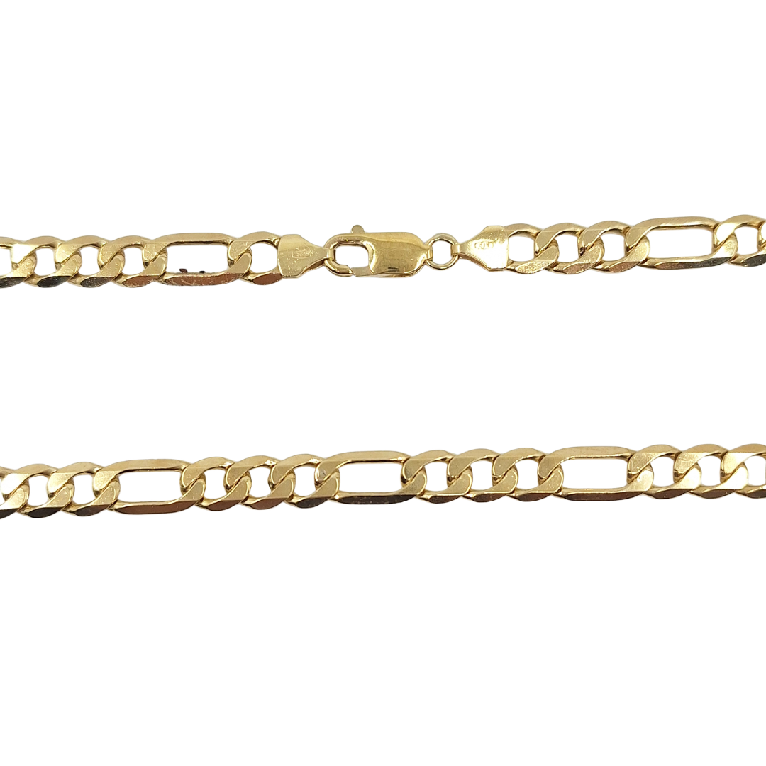 9ct Yellow Gold Figaro Chan 30"