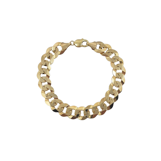 9ct Yellow Gold Curb Bracelet
