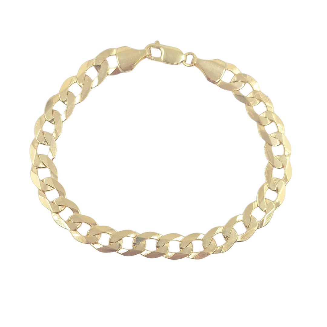 9ct Yellow Gold Curb Bracelet 8.5"