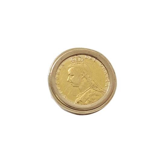 Half Sovereign Queen Victoria Ring