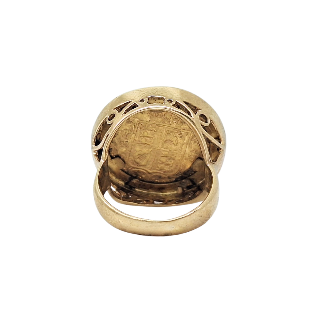 Half Sovereign Queen Victoria Ring