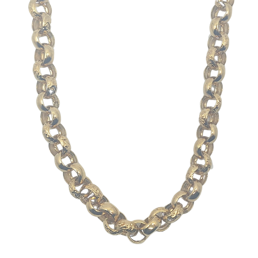 9ct Yellow Gold Belcher Chain 20"