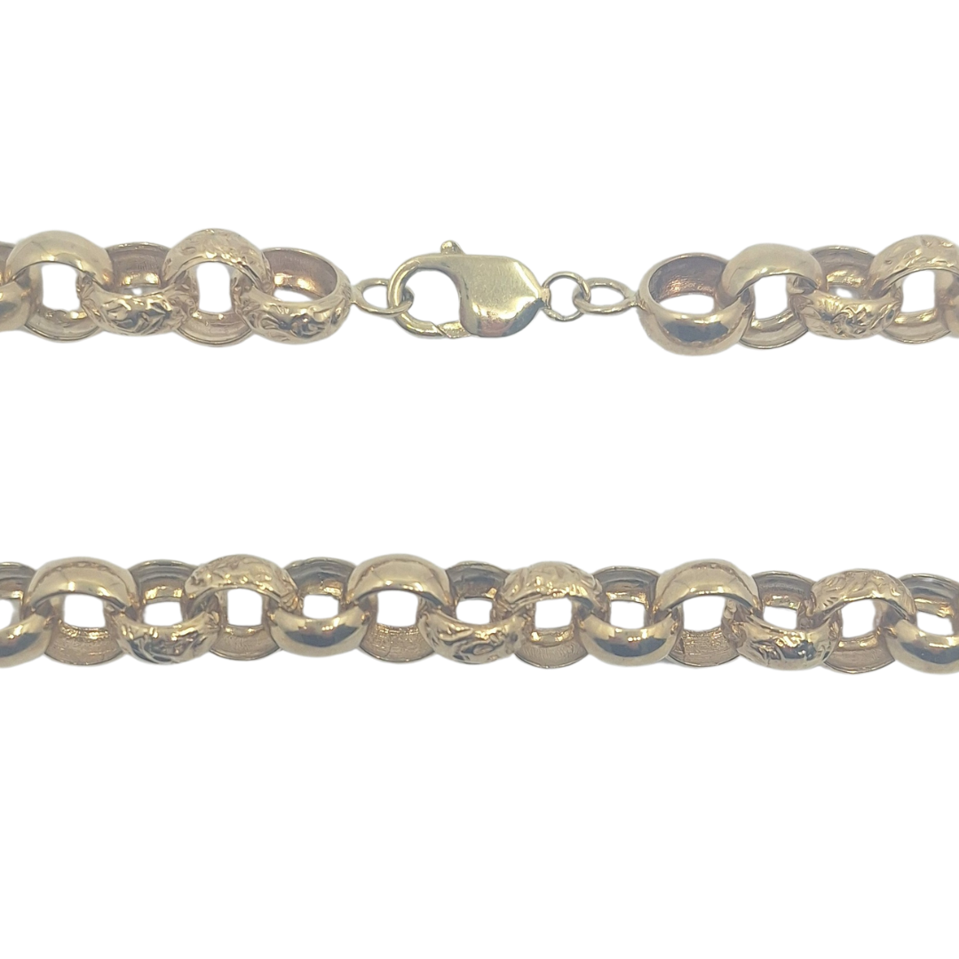 9ct Yellow Gold Belcher Chain 20"