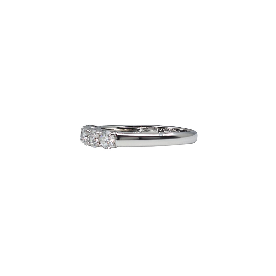 18ct White Gold Five Stone Diamond Eternity Ring