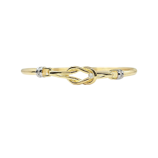 9ct Yellow Gold Knot Bangle