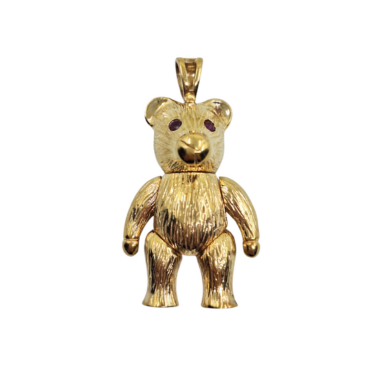 9ct Yellow Gold Teddy Bear Pendant