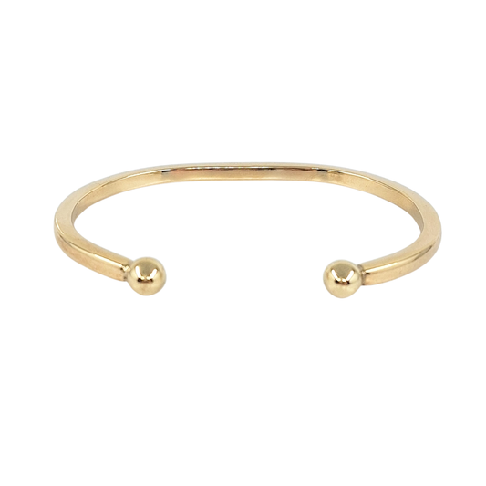 9ct Yellow Gold Square Torque Bangle