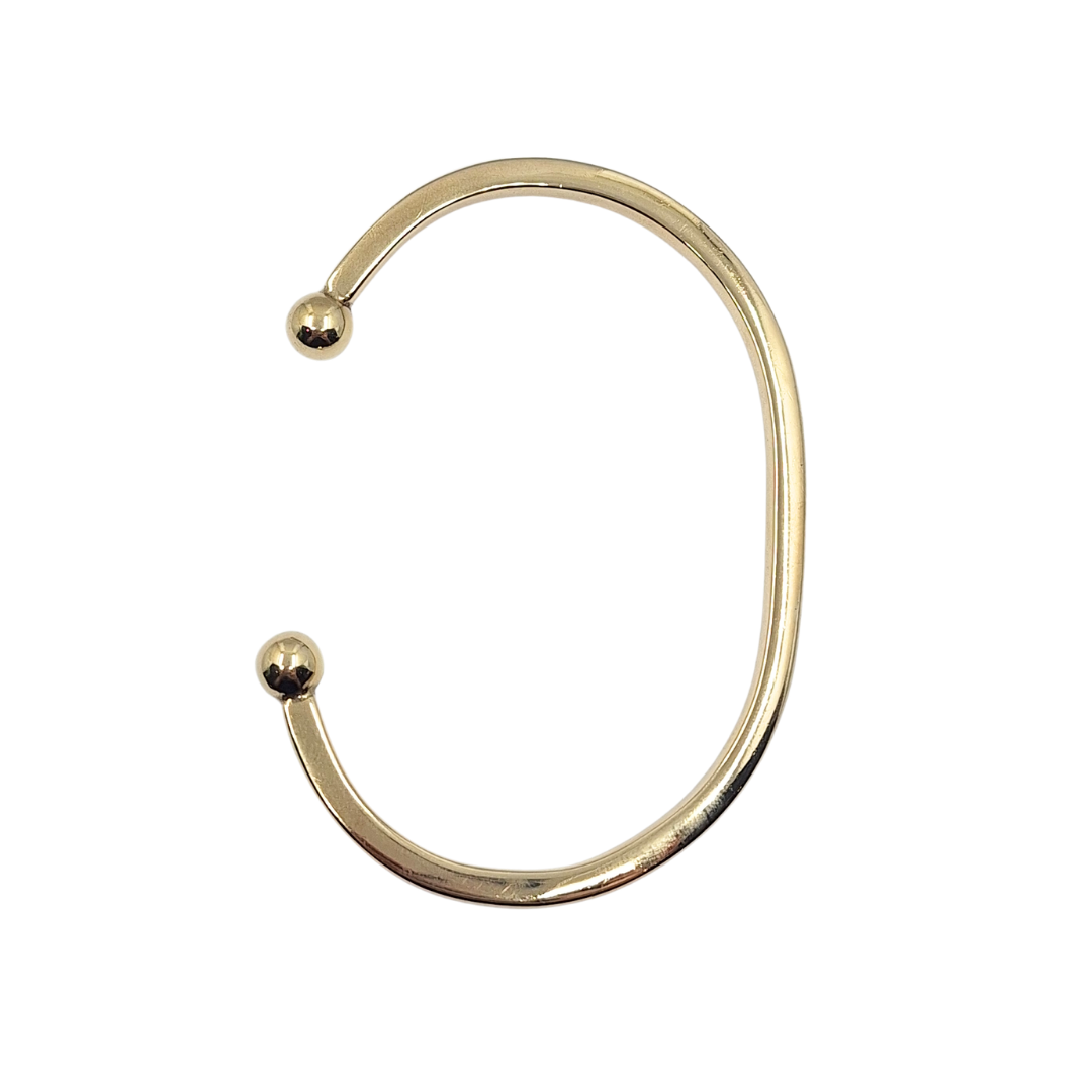 9ct Yellow Gold Square Torque Bangle