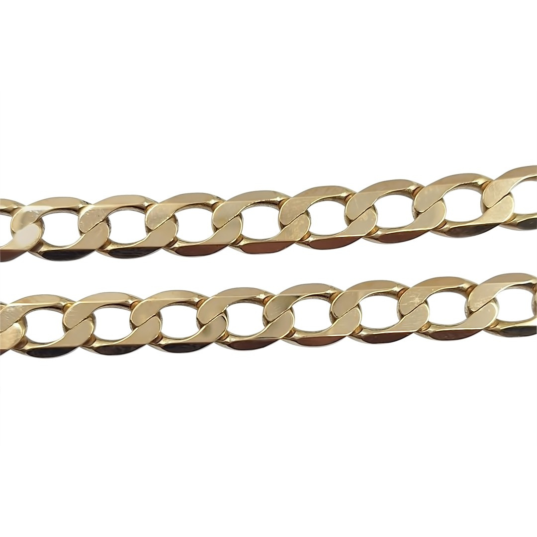 9ct Yellow Gold Curb Chain 21"