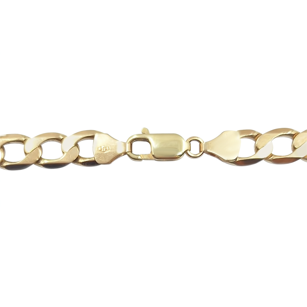 9ct Yellow Gold Curb Chain 21"