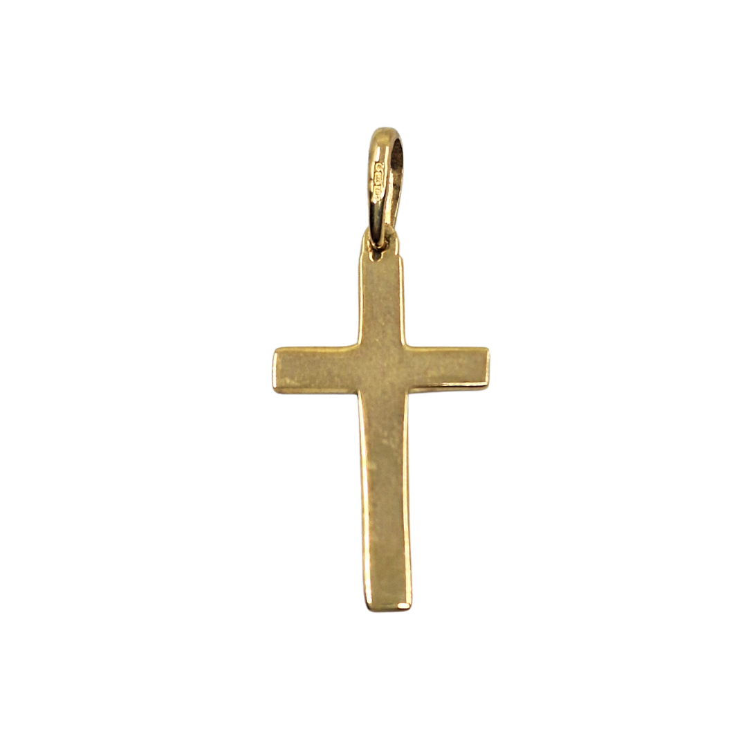 9ct Yellow Gold Patterned Cross