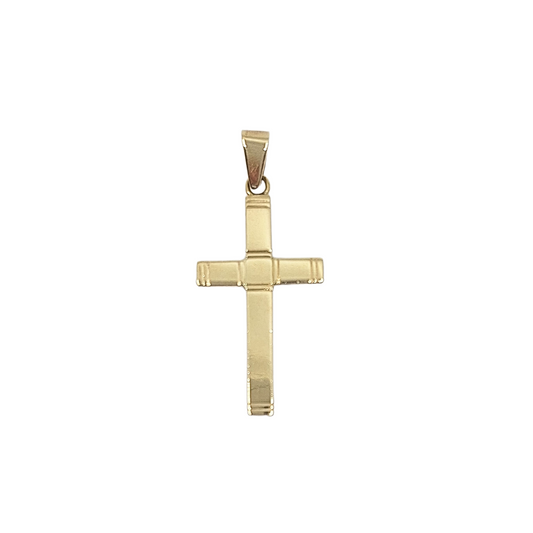 9ct Yellow Gold Cross Pendant