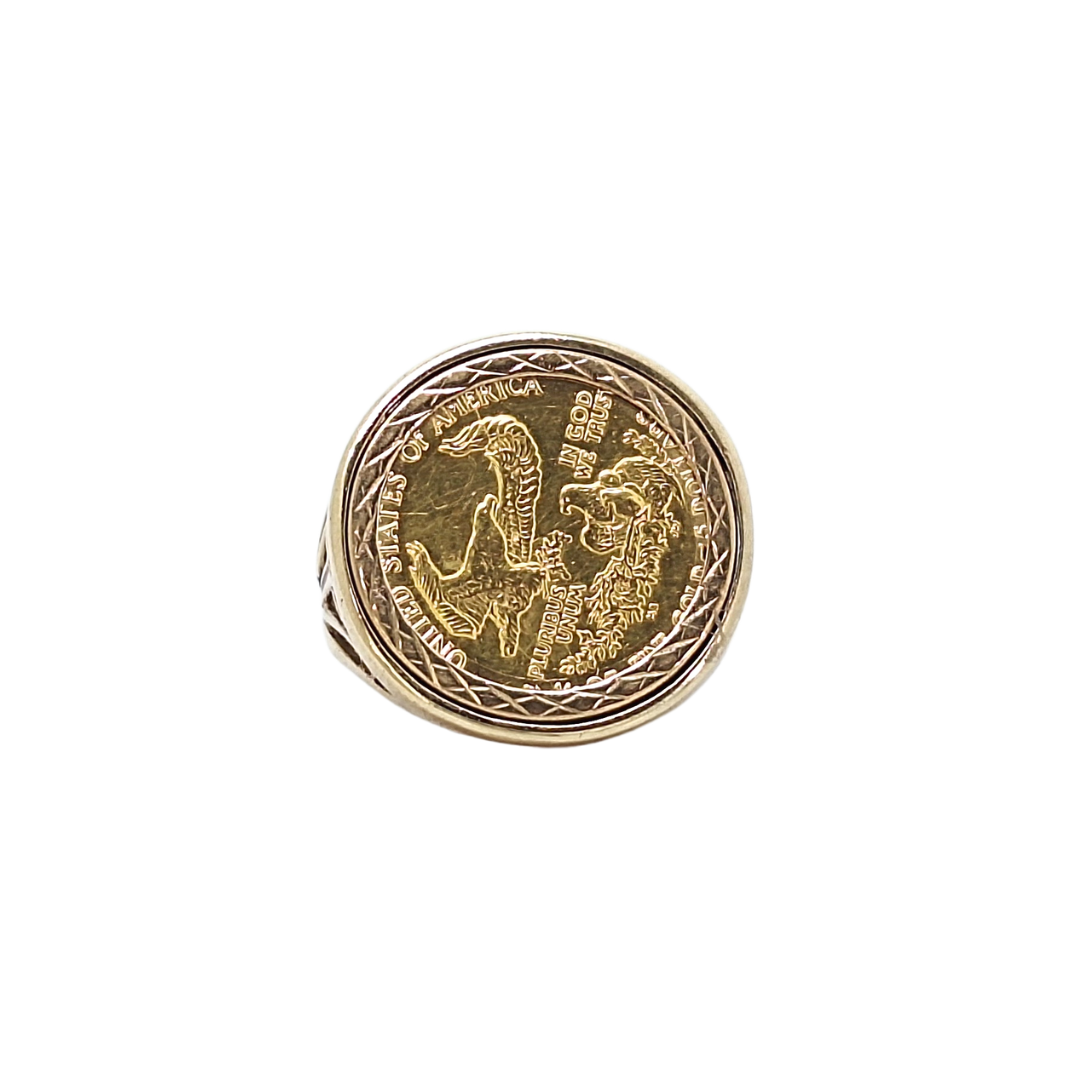 American Eagle 1/10 Coin Ring