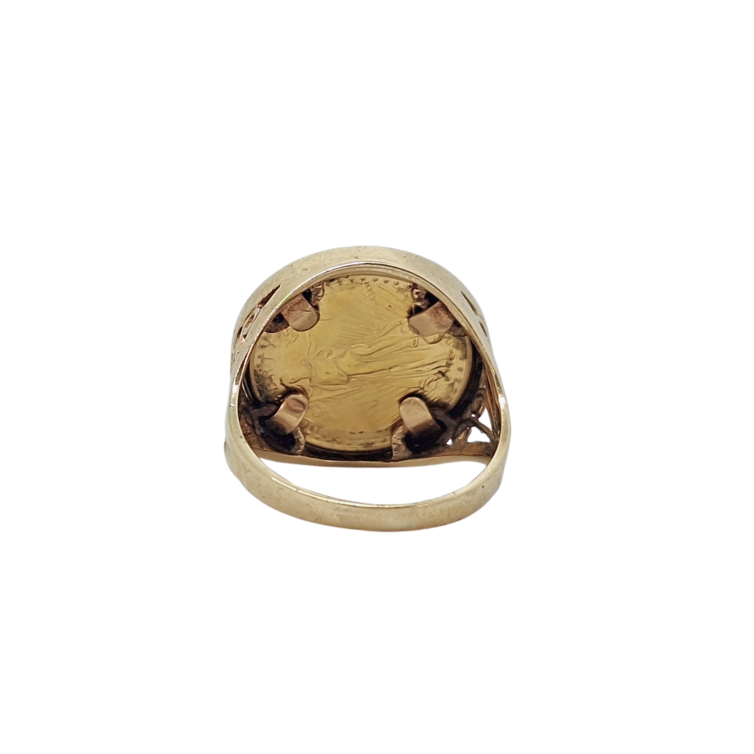 American Eagle 1/10 Coin Ring