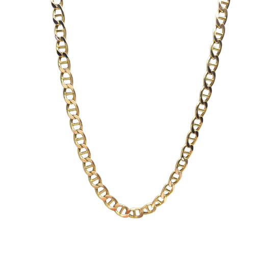 14ct Yellow Gold Marine Link Chain 18"