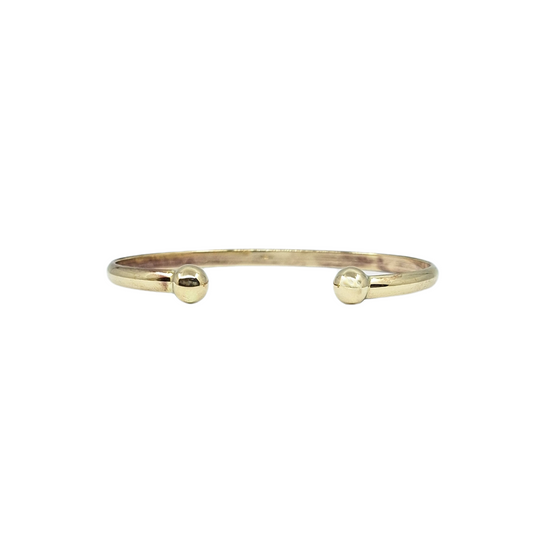 9ct Yellow Gold Maiden Torque Bangle