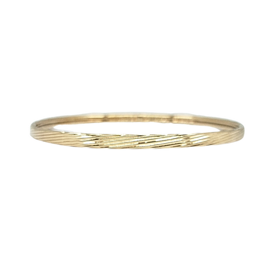 9ct Yellow Gold Twist Slave Bangle