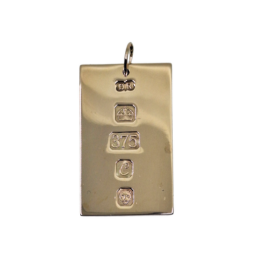 9ct Yellow Gold Ingot Pendant