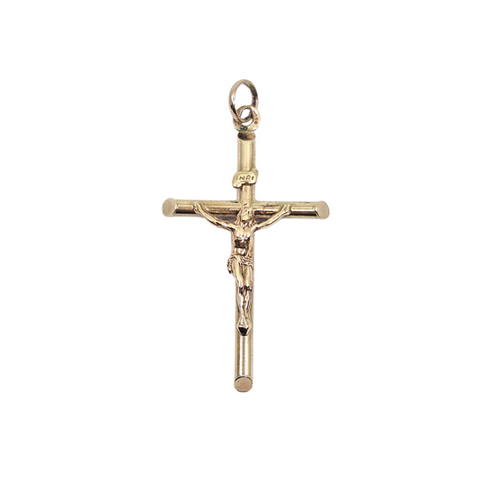 9ct Yellow Gold Crucifix