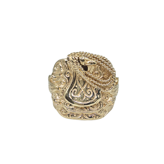 9ct Yellow Gold Saddle Ring