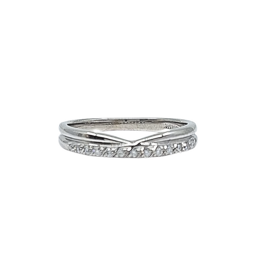 9ct White Gold Diamond Shape To fit Eternity Ring