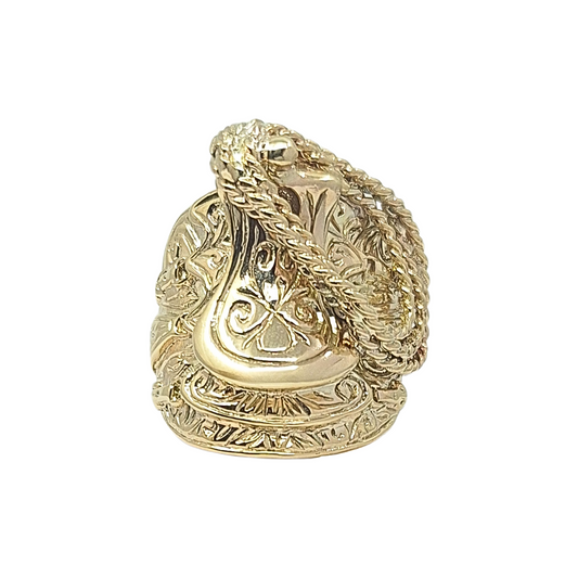 9ct Yellow Gold Large Saddle Ring