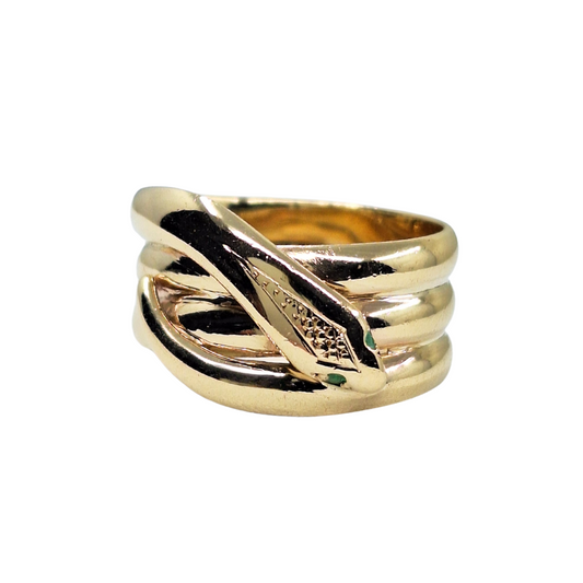 9ct Yellow Gold Snake Ring