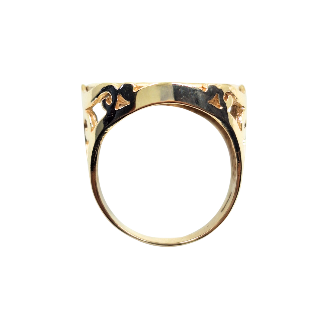 9ct/22ct Yellow Gold Full Sovereign Ring 1966