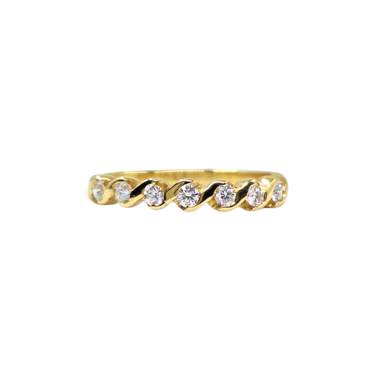 18ct Yellow Gold Diamond Eternity Ring