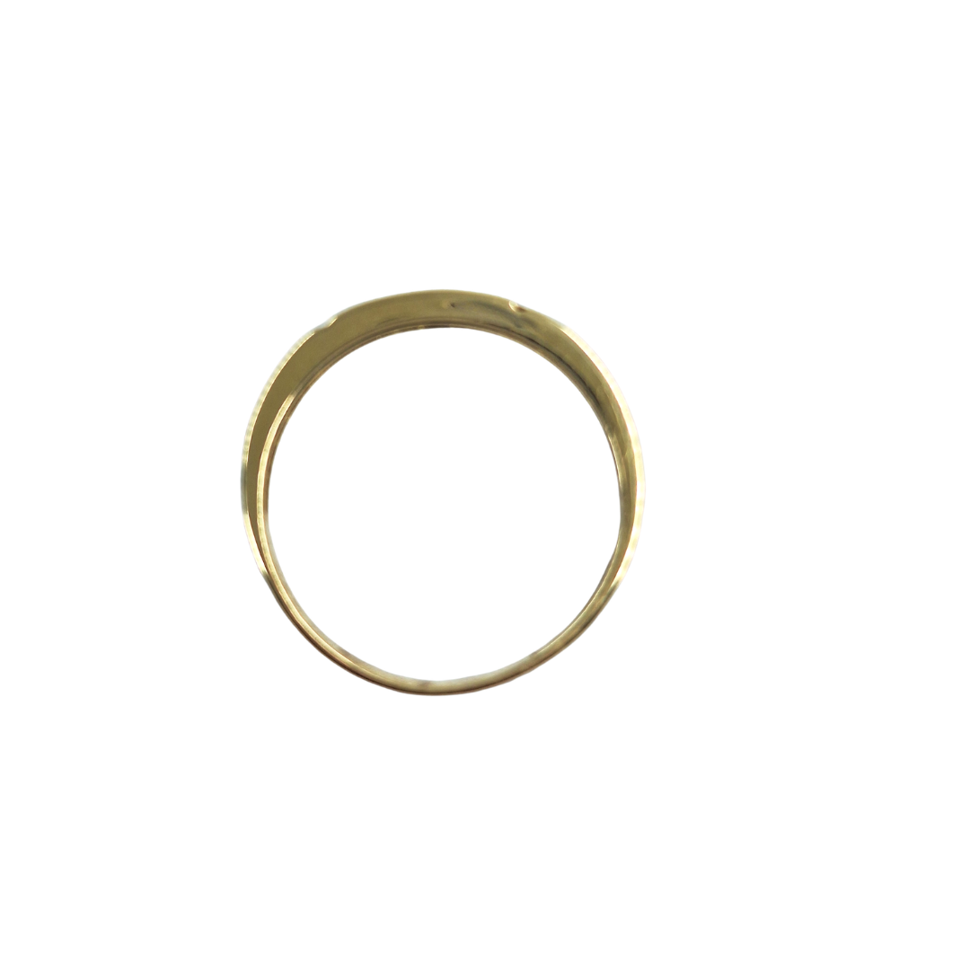 14ct Yellow Gold Greek Key Wishbone Ring