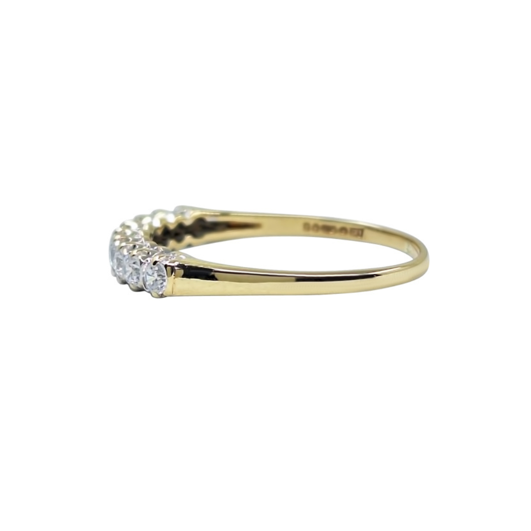 9ct Yellow Gold Cubic Zirconia Eternity Ring