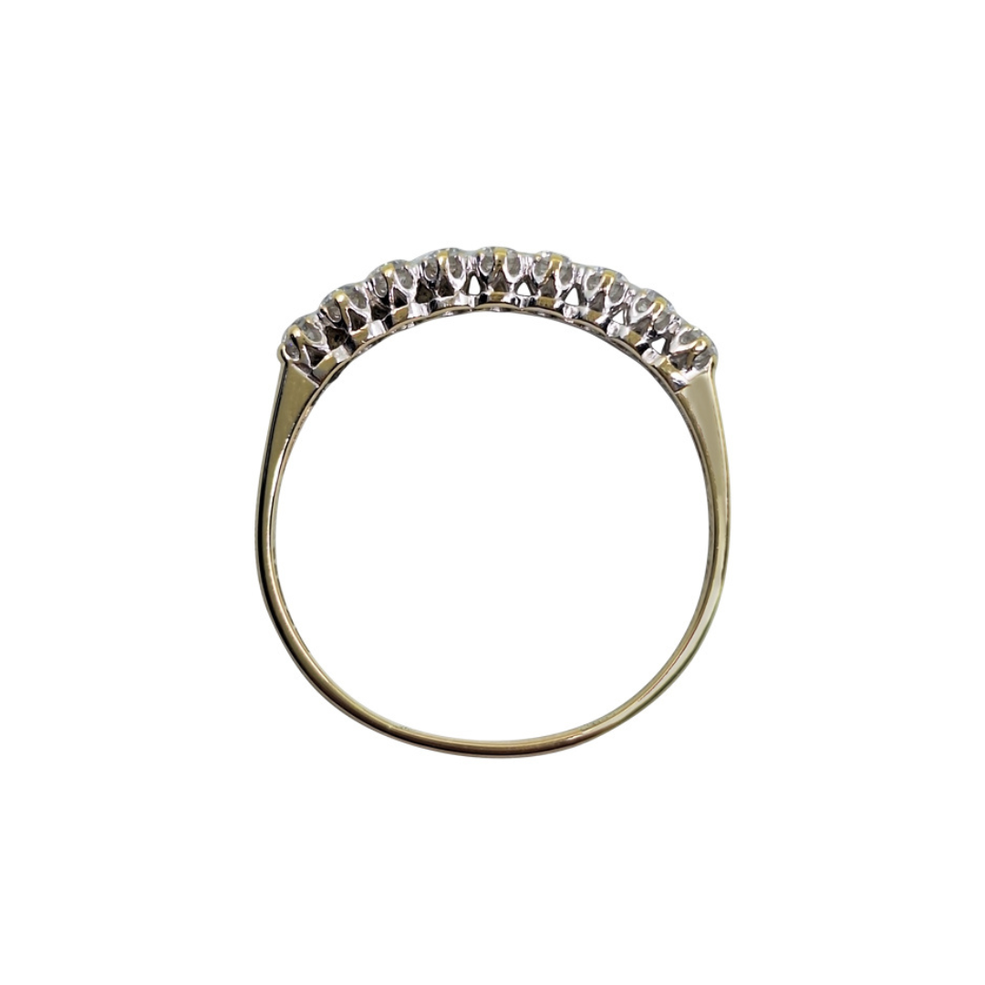 9ct Yellow Gold Cubic Zirconia Eternity Ring