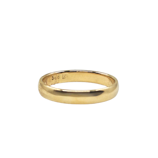 14ct Yellow Gold 3mm Wedding Band