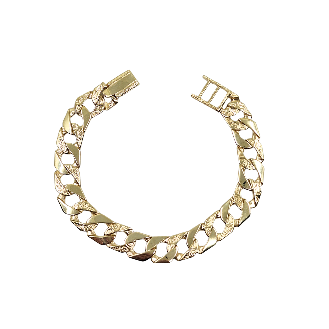 9ct Yellow Gold Childs Chaps Bracelet 6"