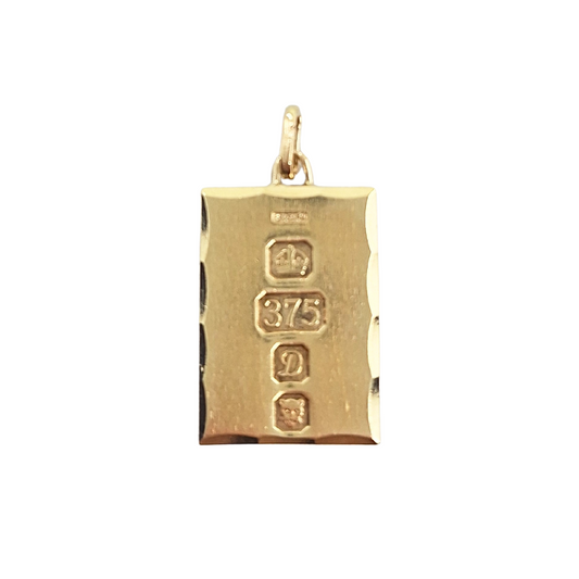 9ct Yellow Gold Ingot Pendant