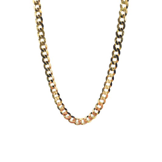 9ct Yellow Gold Curb Chain 18"