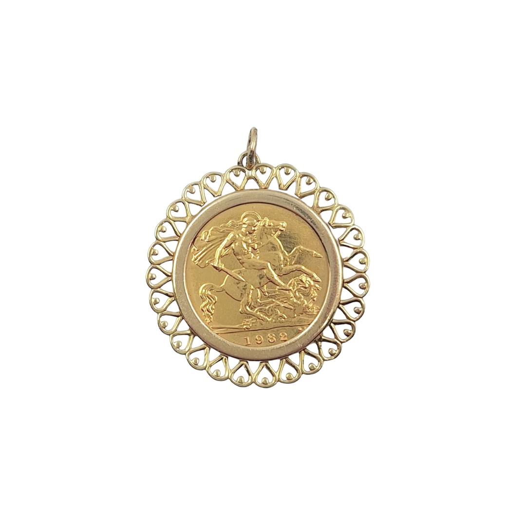 Half Sovereign 1982 Pendant