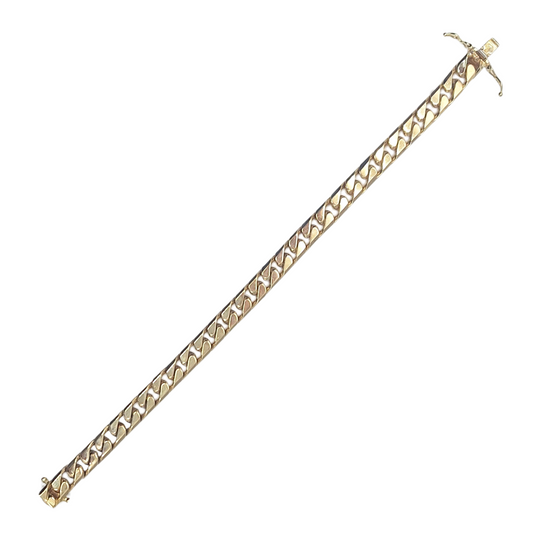 9ct Yellow Gold Curb Bracelet 7.5"