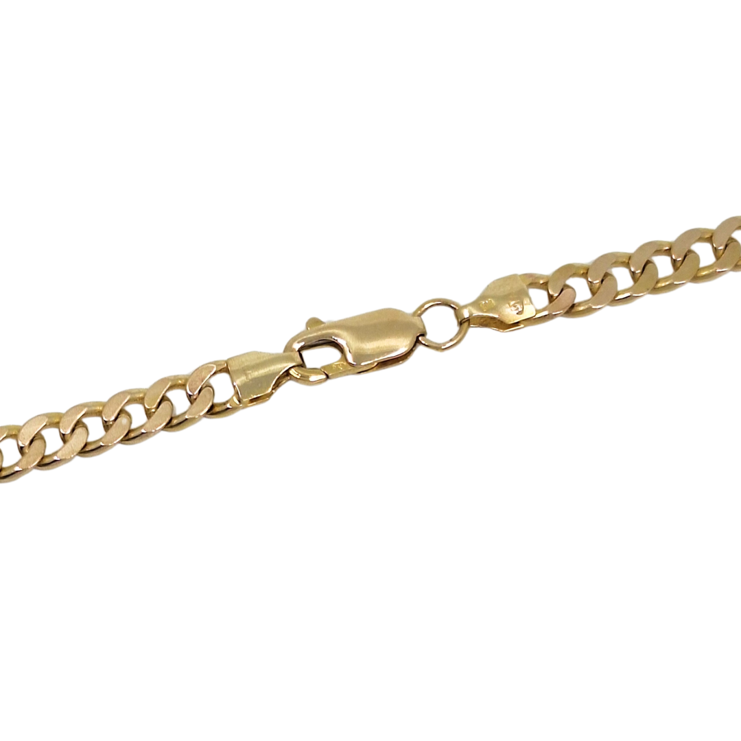 9ct Yellow Gold Curb Chain 20"